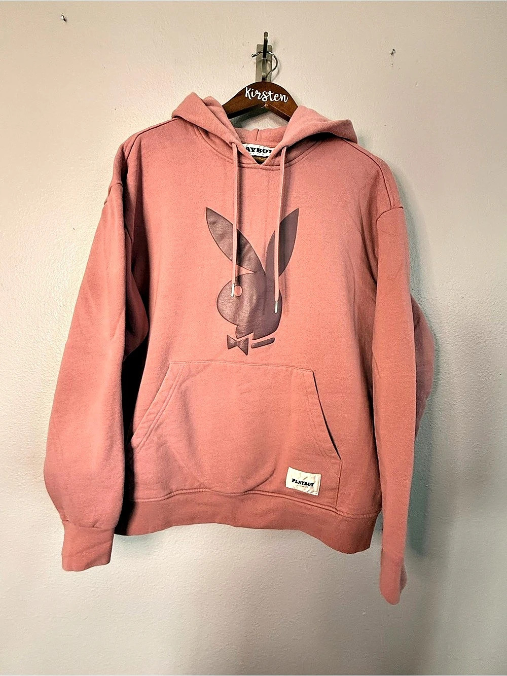 Playboy Graphic Hoodie in Pink Large Like New